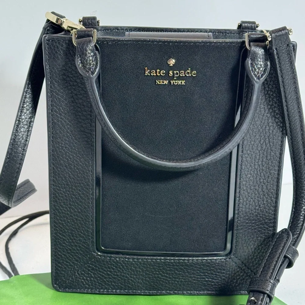 Kate Spade Black Textured Crossbody Bag